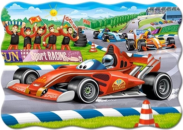 Puzzle Versenyautó 30 darabos
