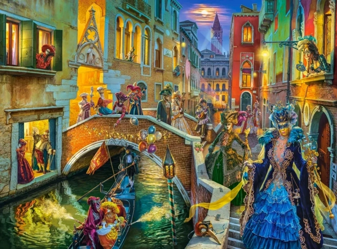 3000 darabos Puzzle Velencei Karnevál
