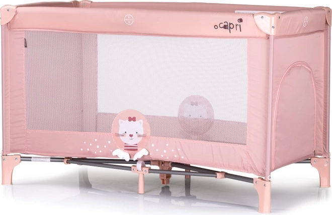 Chipolino Capri Cat rózsaszín utazóágy