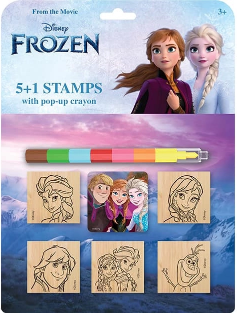 Bélyegzőkészlet viaszkrétával Frozen - Jégvarázs