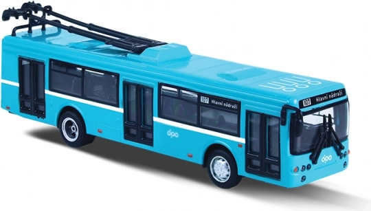 Fém troli DPO Ostrava kék 16 cm