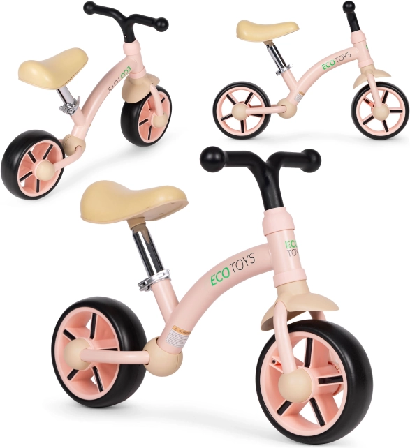 Gyermek futóbicikli ECO TOYS rózsaszín