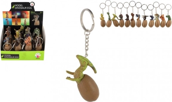 Dinoszaurusz kulcstartó tojásban
