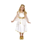 Angyal jelmez arany részletekkel, 3–4 éveseknek