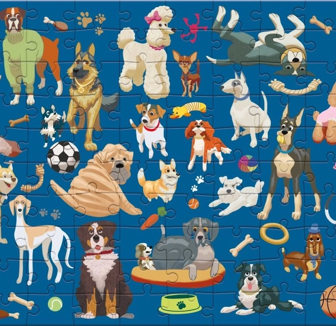 Kutyás Puzzle 100 darabos