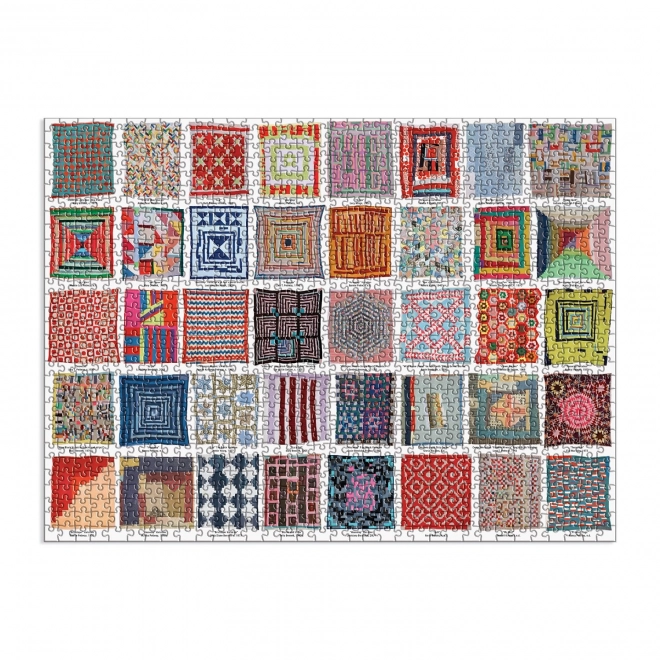 Galison patchwork takaró puzzle 1000 darabos