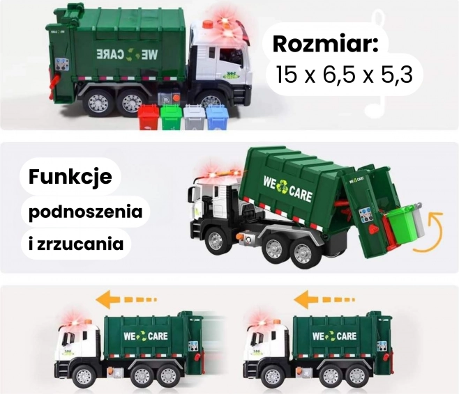 Interaktív kukáskocsi Purifier 1:10 - Oktatójáték a hulladék osztályozásához