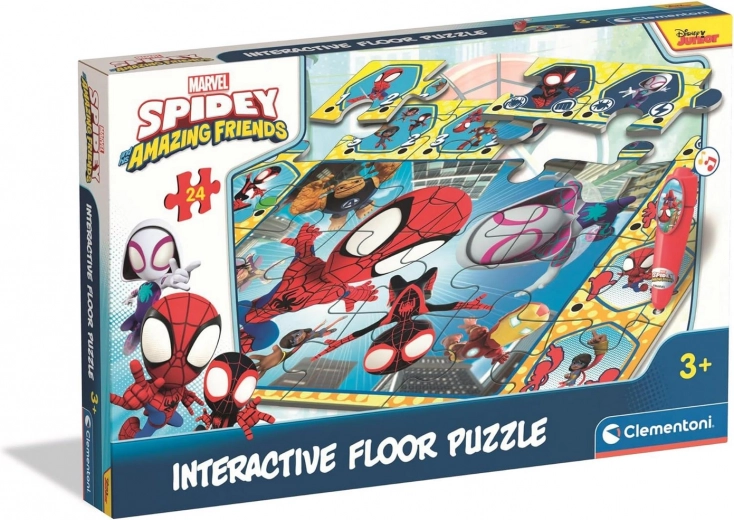 Padlókirakó interaktív tollal SPIDEY – 24 darab