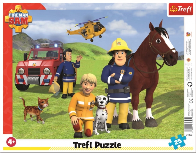 TREFL puzzle Tűzoltó Sam – őrségben 25 darabos