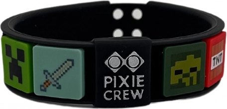 Állítható karkötő PIXIE CREW & MINECRAFT fekete