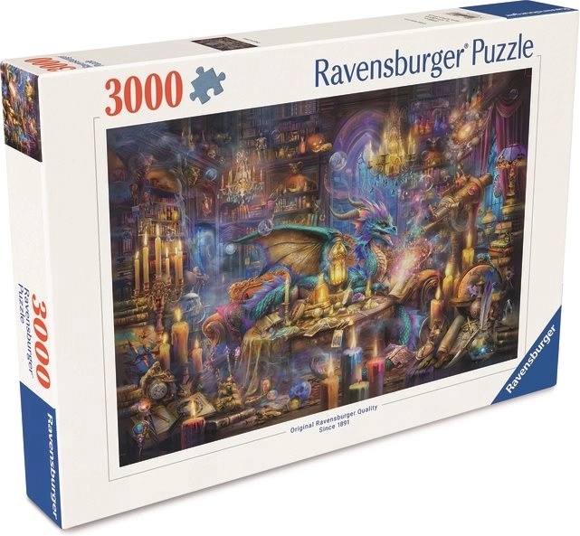 Puzzle Varázslatos könyvtár 3000 darab Ravensburgertől