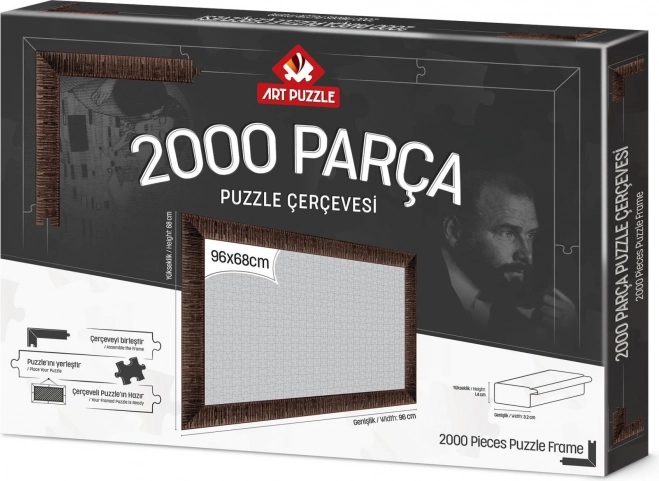 Puzzle keret 96x68 cm barna