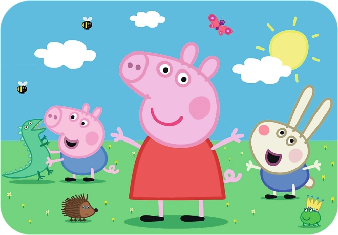 Peppa malac fa puzzle: Ismerje meg Peppát 24 darabbal