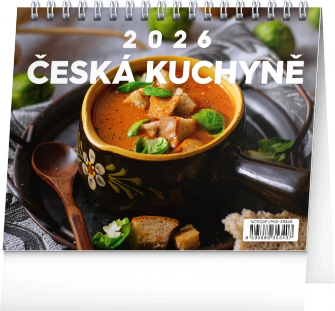 Asztali naptár Cseh konyha 2026