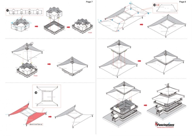 Metal Earth 3D puzzle Kinkaku-ji aranytemplom