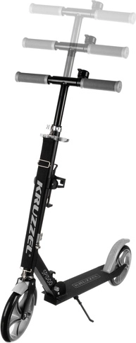 Összecsukható városi roller nagy kerekekkel (200 mm) gyerekeknek – szürke