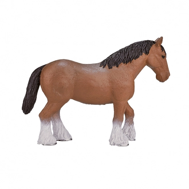 Mojo világosbarna clydesdale ló figura