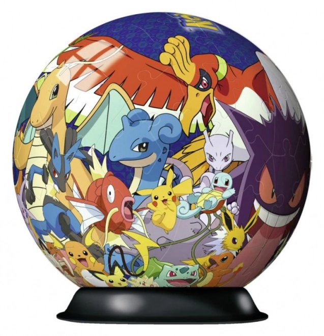 3D puzzle gömb POKÉMON 72 darabos