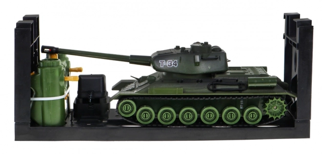 Távirányítós T-34 és Tiger tank csata készlet