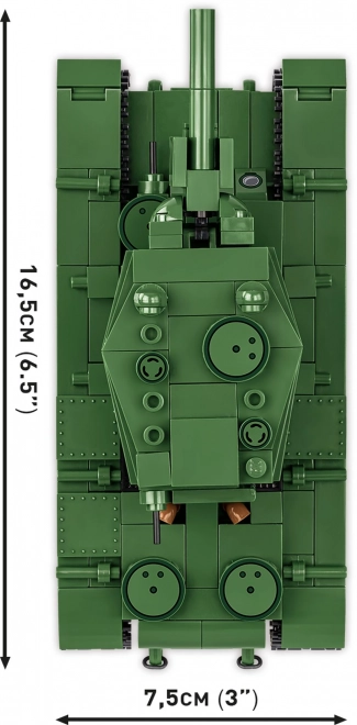 Történelmi kollekció WWII KV-2 tank építőkocka