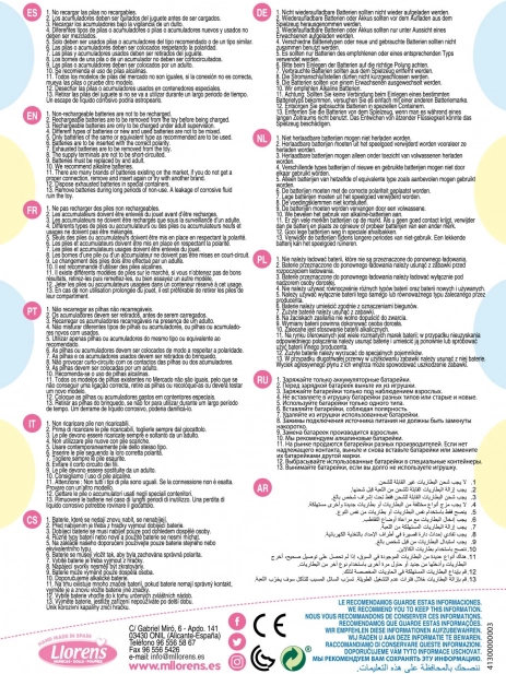 Llorens Roberta élethű baba hanggal, puha textiltest, 33 cm