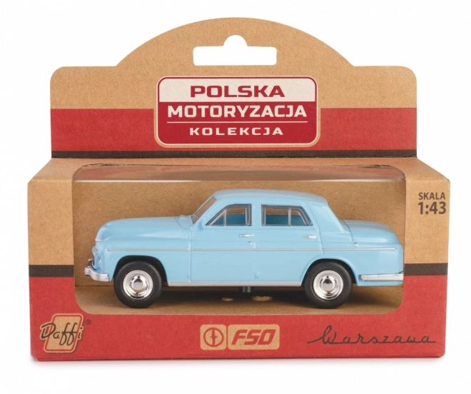 Retro Autó PRL Warszawa 223 Kék