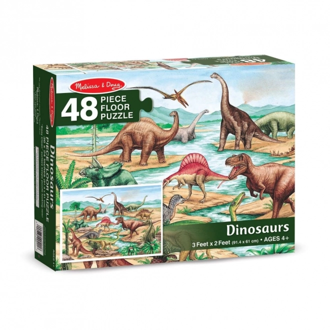 Dinoszaurusz padlópuzzle 48 darab