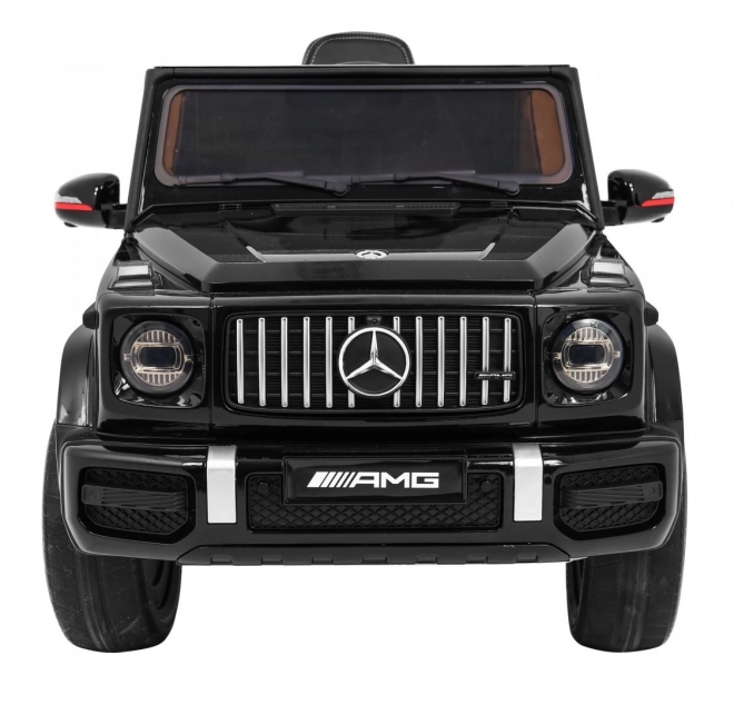 Mercedes AMG G63 gyerekeknek Lakk fekete + távirányító + MP3 LED + lassú indítás + EVA + biztonsági öv