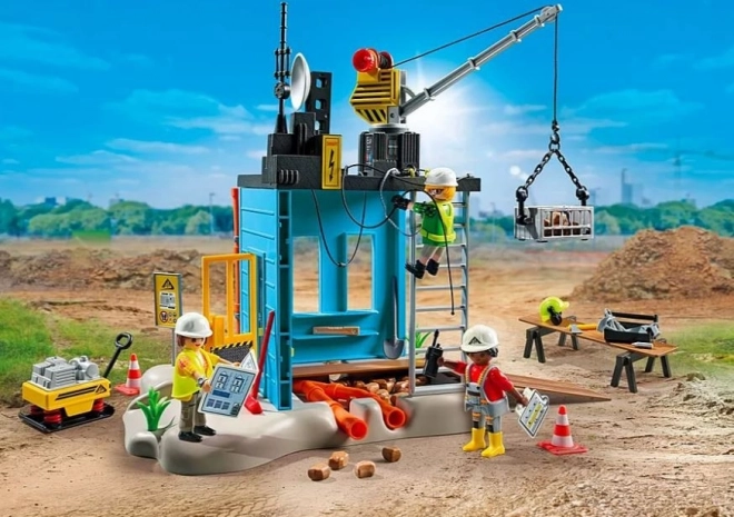 Playmobil építkezési helyszín játékkészlet