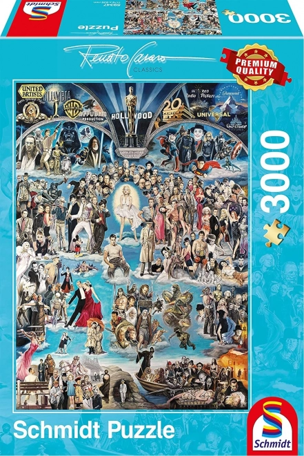 Hollywood - hírnév csarnoka 3000 darabos puzzle