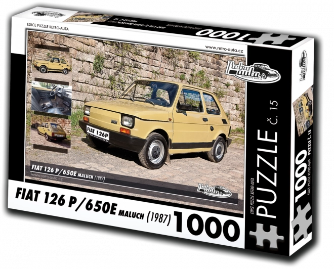 Retro-Autók Puzzle Fiat 126P 1983, 1000 Darab