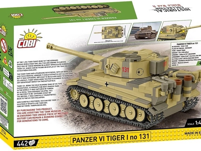 Panzer VI Tiger I 131-es modell a COBI-tól