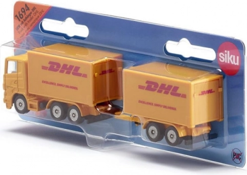 DHL futárjármű pótkocsival