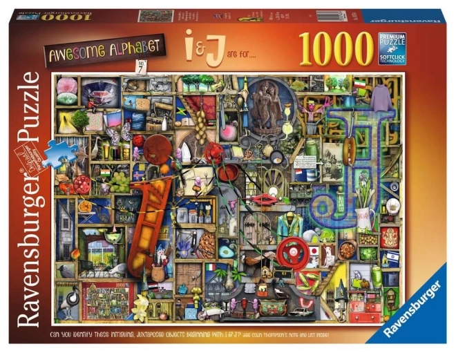 Ravensburger Puzzle Csodálatos ábécé - I és J betű 1000 darab