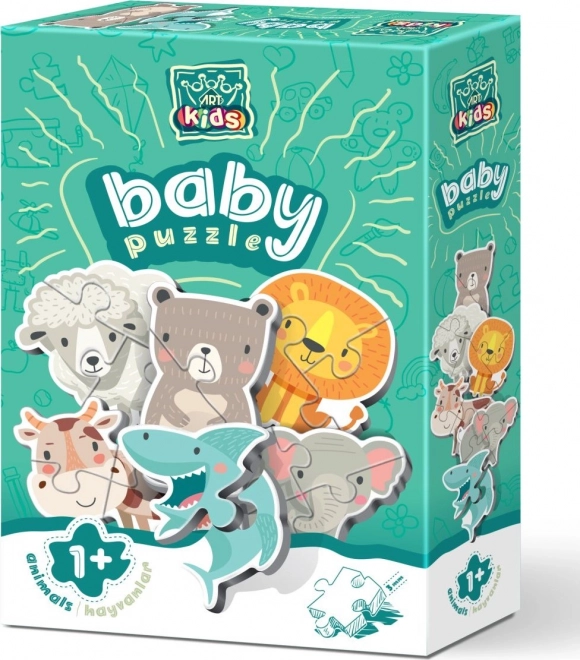 Állatos bébi puzzle