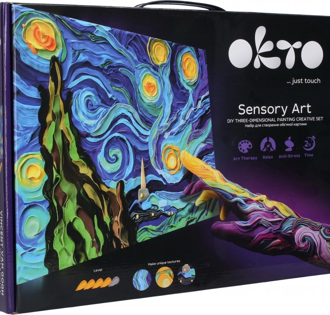 Okto Sensoty Art képzőművészeti készlet Csillagos éj 30 × 40 cm