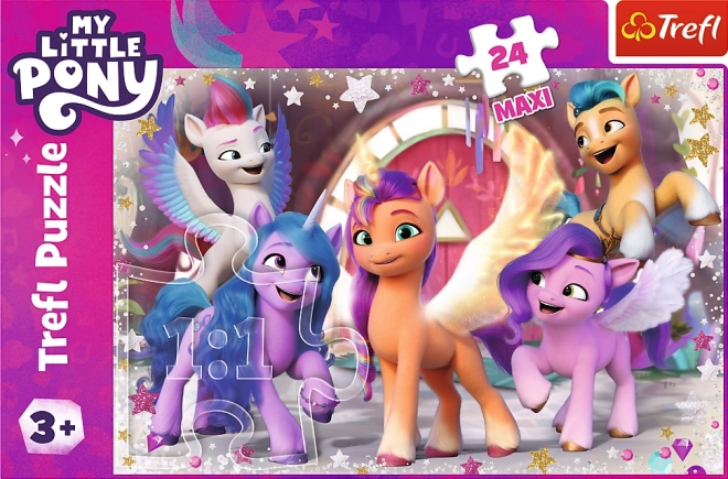 TREFL puzzle: My Little Pony boldog nap maxi 24 darab