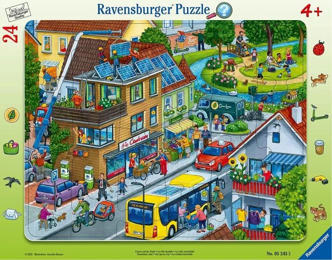 Ravensburger Puzzle Zöld Városunk 24 Darab