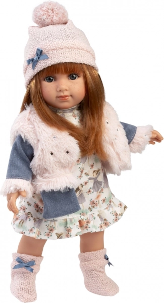 Realista baba puha textiltesttel 35 cm Llorens NICOLE
