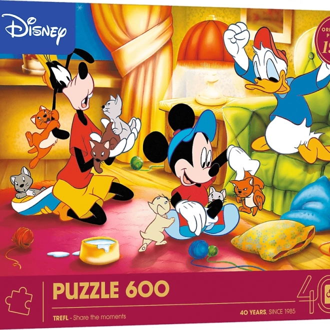 Trefl Puzzle Disney: Mickey Mouse és barátai 600 darabos