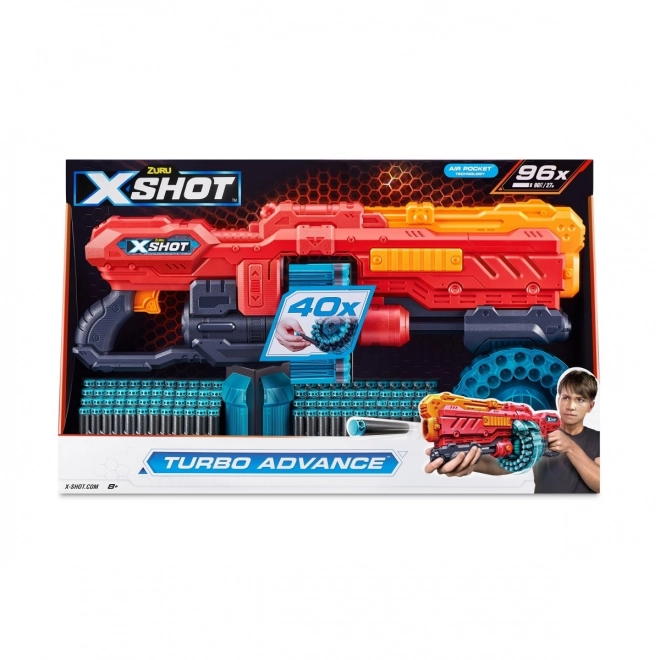 X-Shot excel turbo advance kilövő 96 lövedékkel