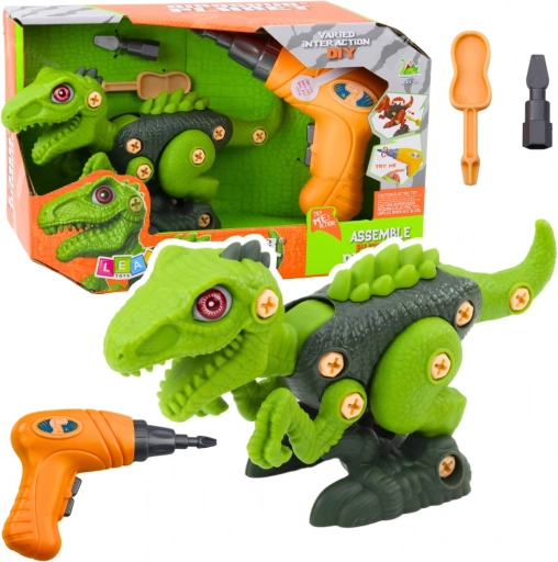 Zöld DIY dinoszaurusz fúróval