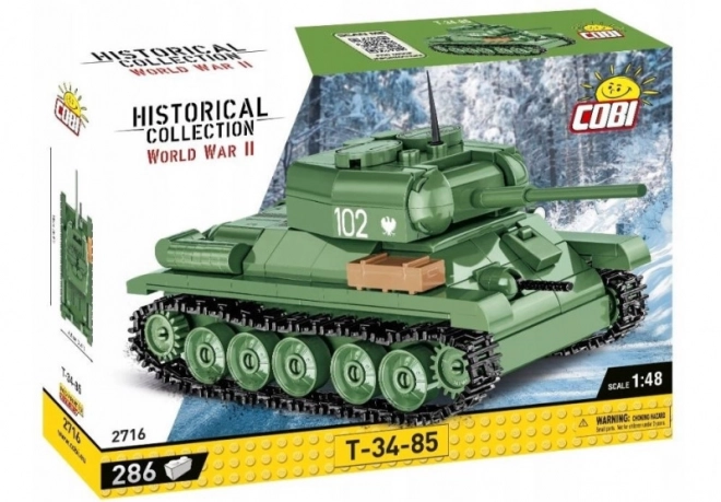 II. világháborús szovjet közepes tank T-34-85 modell 1:48