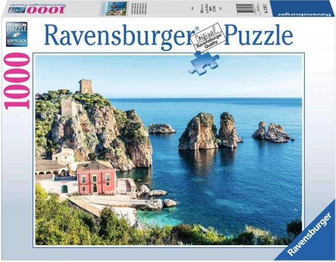 Faraglioni di Scopello Ravensburger puzzle 1000 darabos