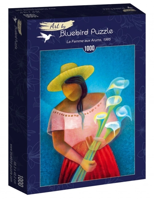 Arum Virágokkal Nő Puzzle