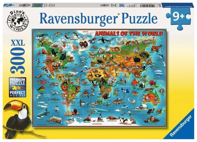 ravensburger állatok világa XXL puzzle 300 darabos