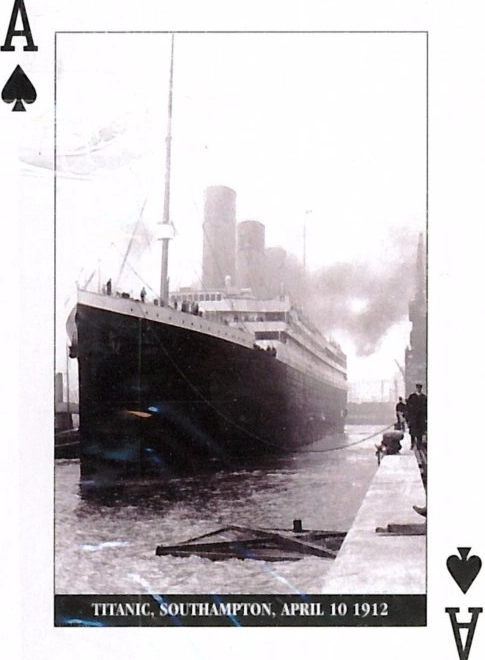 Titanic témájú játékkártyák