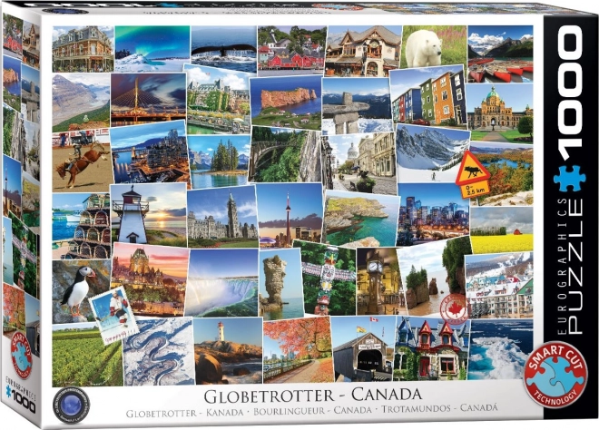 Eurographics puzzle globetrotter - kanada 1000 darabos