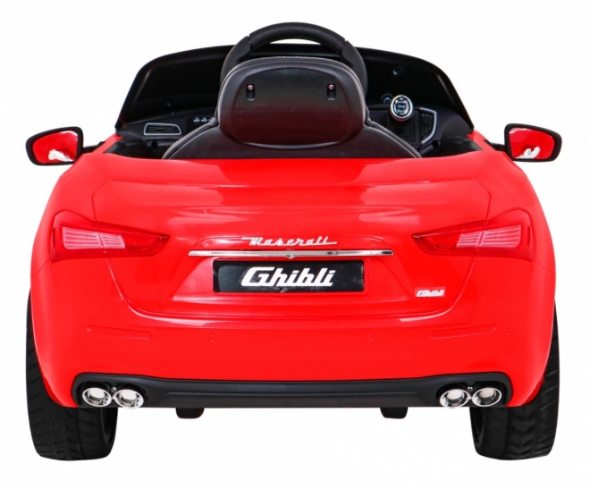 Maserati Ghibli akkumulátoros gyermekautó piros + Távirányító + Lassú indítás + EVA + MP3 USB + LED világítás