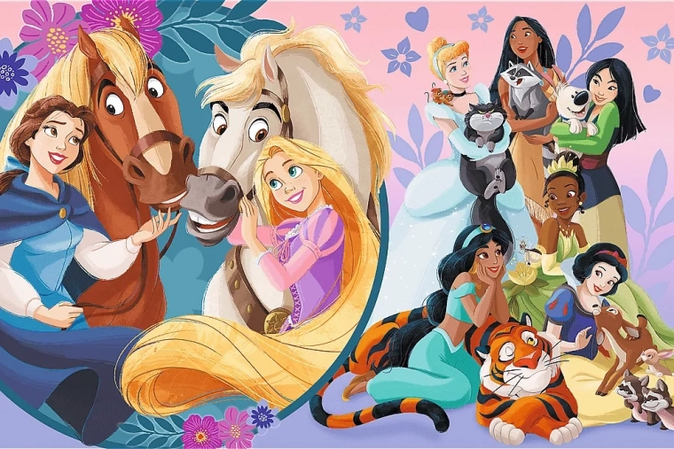Puzzle Disney Hercegnők – A barátság mosolya MAXI 24 darab